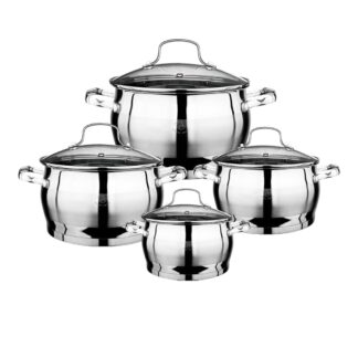 Lot 4 faitouts inox Belly