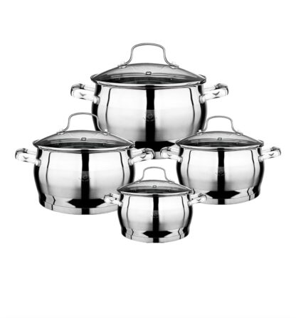 Lot 4 faitouts inox Belly